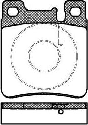 NEW BLOX NB21305N00 - Комплект спирачно феродо, дискови спирачки vvparts.bg