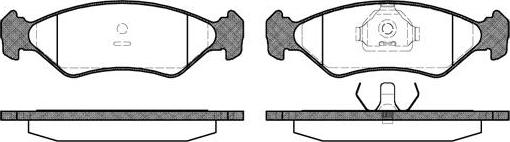 NEW BLOX NB21202A03 - Комплект спирачно феродо, дискови спирачки vvparts.bg