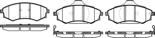 NEW BLOX NB21725T17 - Комплект спирачно феродо, дискови спирачки vvparts.bg