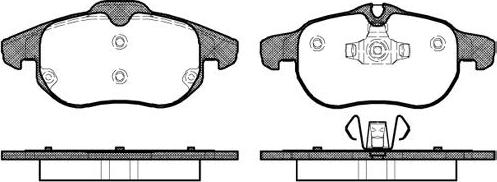 NEW BLOX NB23402S00 - Комплект спирачно феродо, дискови спирачки vvparts.bg