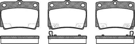 Remsa 750.02 - Комплект спирачно феродо, дискови спирачки vvparts.bg