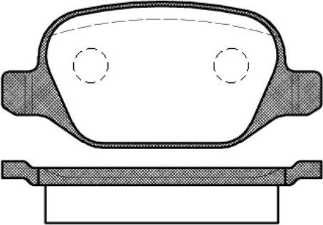 Metzger 072710 - Комплект спирачно феродо, дискови спирачки vvparts.bg
