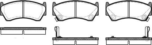 NEW BLOX NB23006V02 - Комплект спирачно феродо, дискови спирачки vvparts.bg