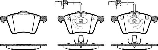 NEW BLOX NB23034V02 - Комплект спирачно феродо, дискови спирачки vvparts.bg