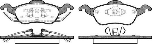 NEW BLOX NB23154N00 - Комплект спирачно феродо, дискови спирачки vvparts.bg