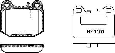 NEW BLOX NB23157S03 - Комплект спирачно феродо, дискови спирачки vvparts.bg