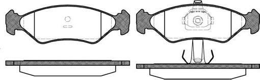 NEW BLOX NB23101A00 - Комплект спирачно феродо, дискови спирачки vvparts.bg