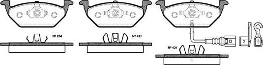 NEW BLOX NB23131V01 - Комплект спирачно феродо, дискови спирачки vvparts.bg