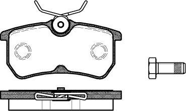 NEW BLOX NB23353N00 - Комплект спирачно феродо, дискови спирачки vvparts.bg