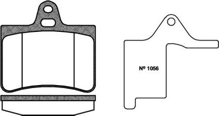 NEW BLOX NB23305N00 - Комплект спирачно феродо, дискови спирачки vvparts.bg