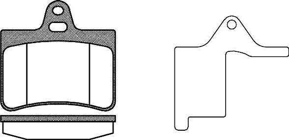 NEW BLOX NB23305S02 - Комплект спирачно феродо, дискови спирачки vvparts.bg