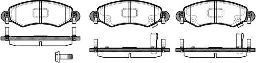 NEW BLOX NB23253S02 - Комплект спирачно феродо, дискови спирачки vvparts.bg