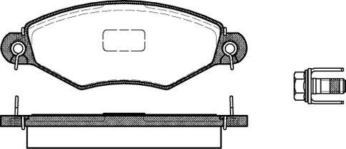 NEW BLOX NB23205S01 - Комплект спирачно феродо, дискови спирачки vvparts.bg