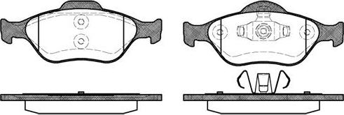 NEW BLOX NB23202V00 - Комплект спирачно феродо, дискови спирачки vvparts.bg