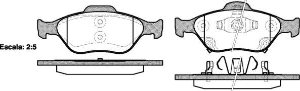 NEW BLOX NB23202V02 - Комплект спирачно феродо, дискови спирачки vvparts.bg