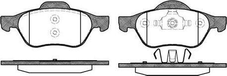 NEW BLOX NB23215A01 - Комплект спирачно феродо, дискови спирачки vvparts.bg