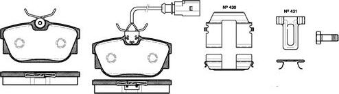 NEW BLOX NB23224V02 - Комплект спирачно феродо, дискови спирачки vvparts.bg