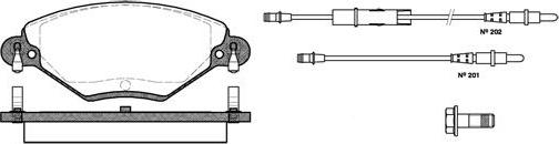 NEW BLOX NB23277V04 - Комплект спирачно феродо, дискови спирачки vvparts.bg