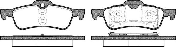 NEW BLOX NB23716V00 - Комплект спирачно феродо, дискови спирачки vvparts.bg