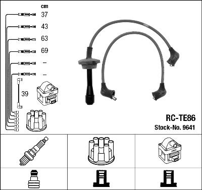 NGK 9641 - Комплект запалителеи кабели vvparts.bg