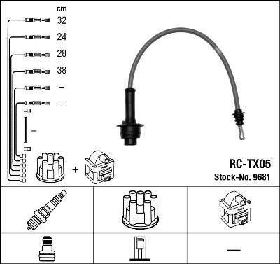 NGK 9681 - Комплект запалителеи кабели vvparts.bg