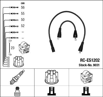 NGK 9031 - Комплект запалителеи кабели vvparts.bg