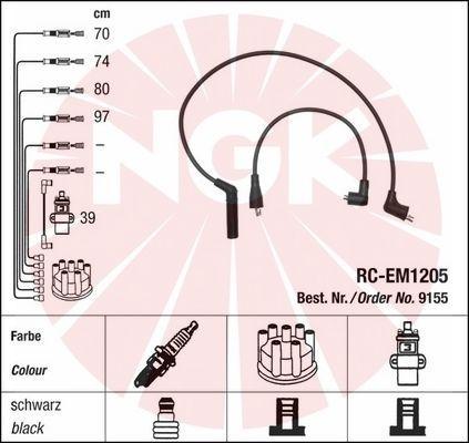 NGK 9155 - Комплект запалителеи кабели vvparts.bg