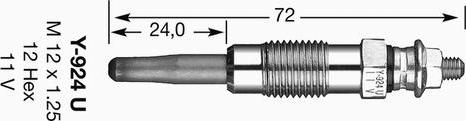 NGK 4950 - Подгревна свещ vvparts.bg