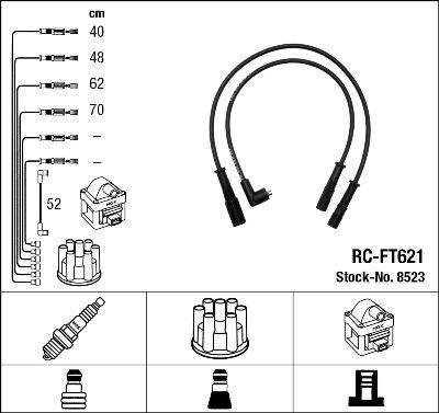NGK 44300 - Комплект запалителеи кабели vvparts.bg