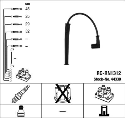 NGK 44330 - Комплект запалителеи кабели vvparts.bg