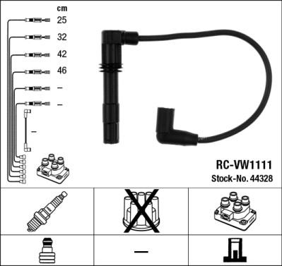 NGK 44328 - Комплект запалителеи кабели vvparts.bg