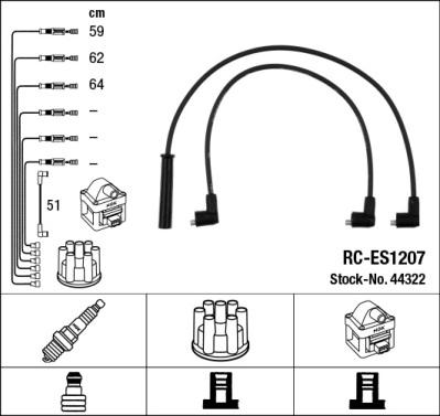 NGK 44322 - Комплект запалителеи кабели vvparts.bg