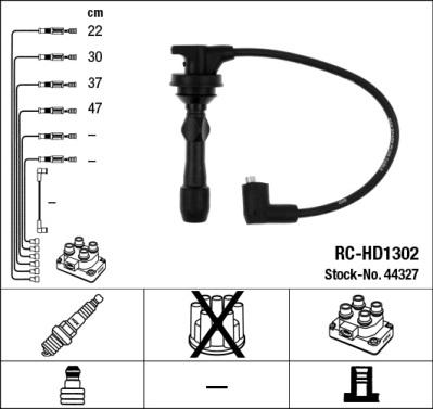 NGK 44327 - Комплект запалителеи кабели vvparts.bg