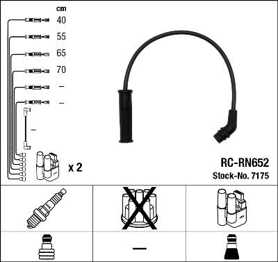 NGK 44292 - Комплект запалителеи кабели vvparts.bg