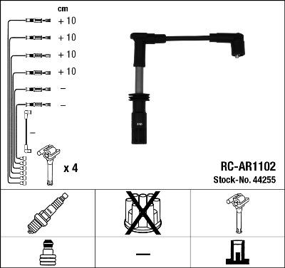 NGK 44255 - Комплект запалителеи кабели vvparts.bg