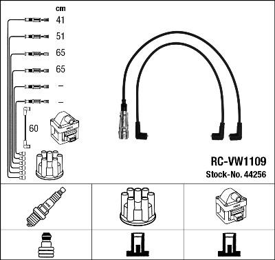 NGK 44256 - Комплект запалителеи кабели vvparts.bg