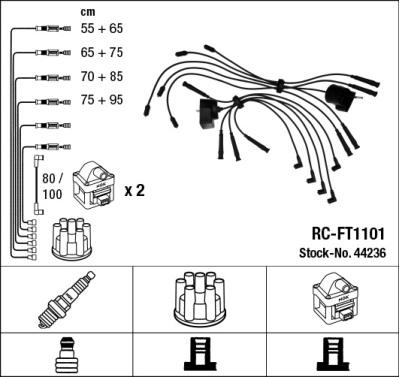 NGK 44236 - Комплект запалителеи кабели vvparts.bg