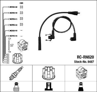 NGK 44279 - Комплект запалителеи кабели vvparts.bg