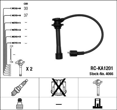 NGK 4066 - Комплект запалителеи кабели vvparts.bg