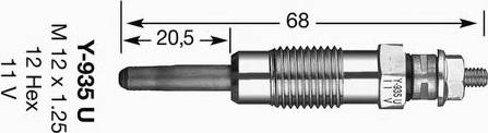 NGK 5915 - Подгревна свещ vvparts.bg