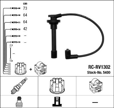 NGK 5400 - Комплект запалителеи кабели vvparts.bg