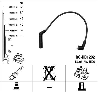 NGK 5506 - Комплект запалителеи кабели vvparts.bg