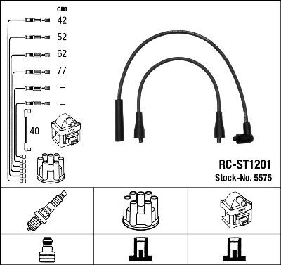NGK 5575 - Комплект запалителеи кабели vvparts.bg