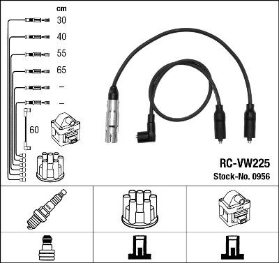 NGK 0956 - Комплект запалителеи кабели vvparts.bg