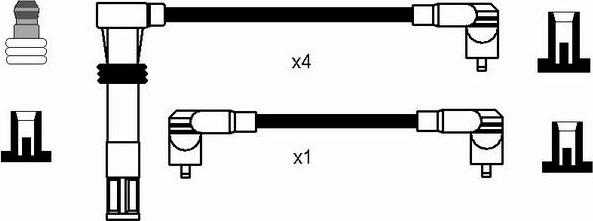 NGK 0963 - Комплект запалителеи кабели vvparts.bg