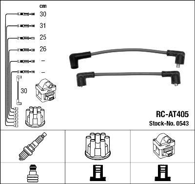 NGK 0543 - Комплект запалителеи кабели vvparts.bg