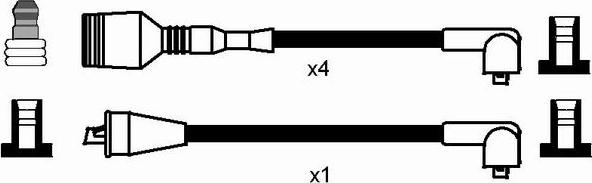 NGK 0527 - Комплект запалителеи кабели vvparts.bg