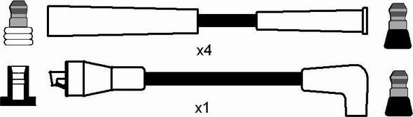 NGK 0628 - Комплект запалителеи кабели vvparts.bg