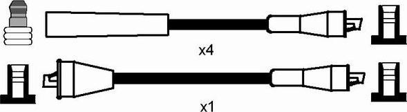 NGK 0678 - Комплект запалителеи кабели vvparts.bg