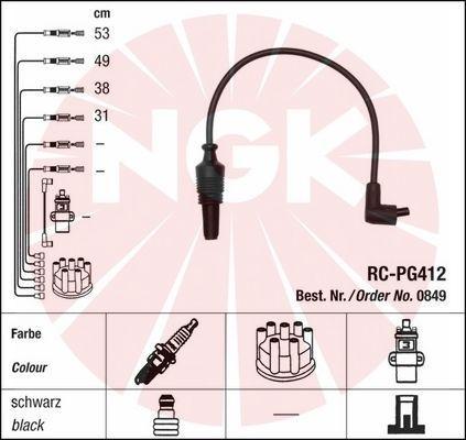 NGK 0849 - Комплект запалителеи кабели vvparts.bg